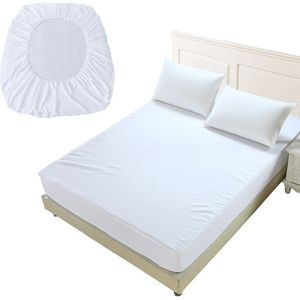 Protector Pad Hoeslaken Gescheiden Water Beddengoed Met Elastische Waterdichte Badstof Matras Pure Kleur Bed Matrashoes