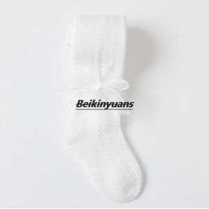 Zomer Dunne Katoenen Wisp Lege Mesh Boog Kinderen Panty Kinderen Muggen Sokken Baby Sok