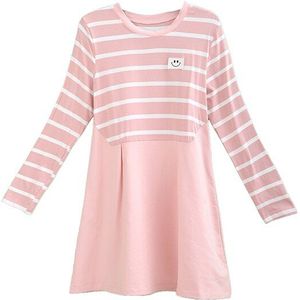 980 # Herfst Lente Casual Moederschap T-shirt Gestreepte Patchwork Een Lijn Losse T-shirts Voor Zwangere Vrouwen Lente Zwangerschap Tops tee