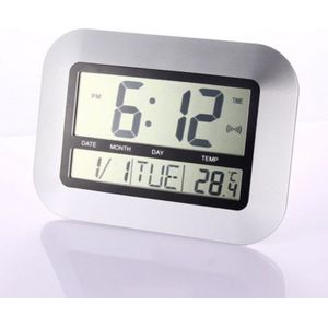 1X Super Large Atomic Digital Wall Clock Time Date Display Calendar Indoor Decor