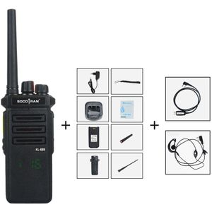 Socotran Walkie Talkie Intercom Handheld Vhf Radio 10W High Power 6800MA Lithium Batterij 10Km Lange Standby Voor Outdoor hotel