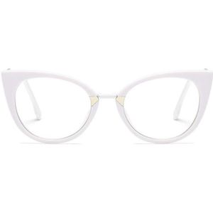 45045 Optische Lady Cat Eye Brilmonturen Voor Vrouwen Brillen Metalen Tempel Mode Brillen