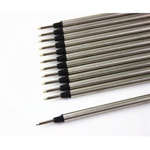 10 stks/partij Pen Refill staaf cartridge rollerball Voor balpen core refill zwarte inkt recharge