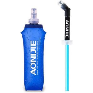 Aonijie 250Ml 500Ml Tpu Soft Drink Waterfles Opvouwbare Waterzak Fles Voor Outdoor Sport Camping Gezondheid Gratis bpa
