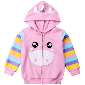 Lente Peuter Kids Meisje Eenhoorn Hooded Tops Hoodie Jacket Coat Kleding