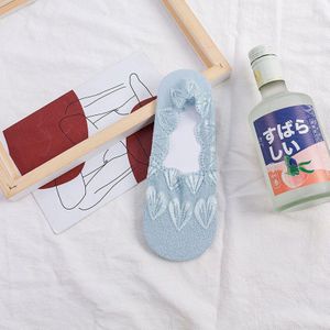 Zomer Sok Slippers Vrouwen Naadloze Sexy Kant Onzichtbare No Show Sokken Mesh Ademend Siliconen Antislip Low Cut Ankle boot Sokken