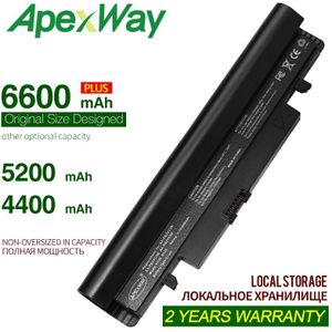 Apexway 11.1 V 4400 Mah Laptop Zwart Batterij Voor Samsung N100 N150 N150P AA-PB2VC3B AA-PB2VC6B AA-PL2VC6W N250 N143 N143P N145