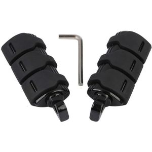 Zwarte Mannelijke Mount Voetsteunen Footrest Voor Harley Blackline Straat Bob Electra Glide Softail FXST Fatboy FXWG FXS Ultra Classic