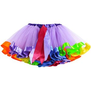 ARLONEET Tutu Rok Peuter Kid Meisje Petticoat Regenboog Pettiskirt Strik Rok Tutu Rok Dancewear Meisje kleding 20 #