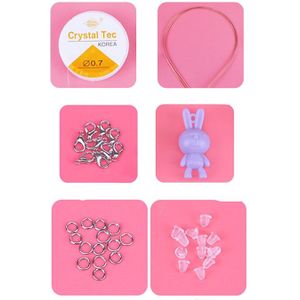 10 Slot Baby Kralen Speelgoed voor Kinderen Meisje Educatief Speelgoed Veter Ketting Armband Voor Sieraden Handwerk Materiaal Kraal Set