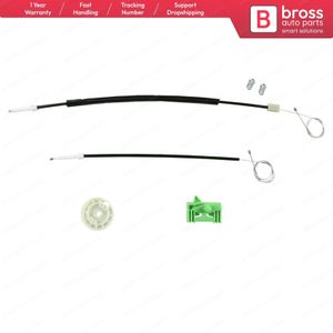 Bross Auto-onderdelen BWR682 Elektrische Ruitbediening Regulator Reparatie Kit Linksvoor Deur Voor Peugeot 306 4/5 Deur 1994-2002