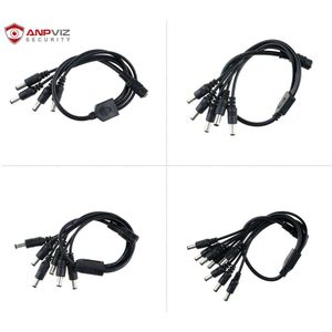 Anpviz Dc Power Kabel 1 Female Naar 2,3,4,5,6,8 Mannelijke Plug Splitter Adapter Voor Veiligheid Cctv Camera En Led Strip