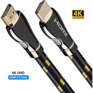 Cabo Hdmi Naar Hdmi Kabel 4K 2.0 Kabel Hdmi Кабель Splitter Schakelaar Voor Apple Tv 4K Laptop PS3 projector 1 M 1.5 M 2 M 3 M 5 M 10 M 15 M