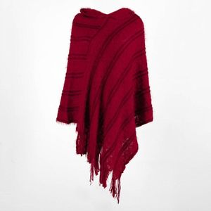 Hooded Mantel trui vrouwen poncho en capes fringe Tassel winter kleding Office Lady meisjes truien