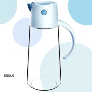 550/650Ml Huishoudelijke Lekvrije Glas Olieman Sojasaus Azijn Fles Automatische Openen En Sluiten Kruiden Olie fles