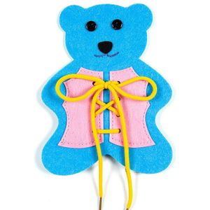 Non Woven Vilt Craft Little Bear School Studie Gereedschap 14X18 Cm Leren Tie Schoenen 1 Pcs Puzzel spel Diy Maken Materialen