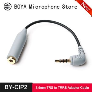 Boya BY-CIP2 Microfoon Trs Naar Trrs Adapter Kabel Voor Iphone Android 3.5Mm Rode Videomic Gaan BY-WM8 Pro K2 Camera microfoon Accessoires