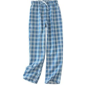 Mannen Katoen Slaap Broek Plaid Gebreide Slaap Broek Heren Pyjama Broek Bodems Nachtkleding Pyjama Korte Voor Mannen Pijama