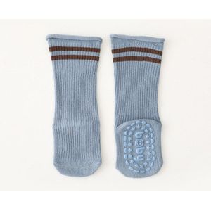 Lange Katoenen Antislip Zolen Baby Sokken Winter Herfst Effen Kleur Gestreepte 0-12 Maanden Jongen Meisje Lange sokken Indoor Vloer Sokken