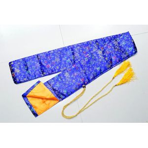 Mooie Zachte En Delicate Zijde Zwaard Tas Fitting Voor Japanse Samurai Zwaard Katana Blauw Zwaard Tas