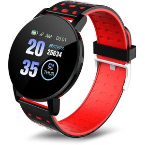 119 Plus Smart Horloge Armband Mannen Vrouwen Kids Activiteit Tracker Stappenteller Stappenteller Fitbit Sport Horloge Voor Android ios