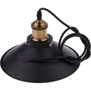 Industriële Black Metal Lampenkap Vintage Retro Plafond Kroonluchter Hanglamp, Voor Moderne Loft Bar Cafe Woonkamer, E27