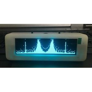 Zwart Shell 3.12 &quot;Oled Muziek Spectrum Display Analyzer Audio-Indicator Ritme Vu Meter