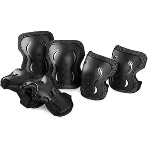 Skybulls 6 stks/set Volwassen Schaatsen Beschermende Gear Set Elleboog Pads Polssteun Skateboard Ice Skate Roller Knie Brace Voor Volwassen