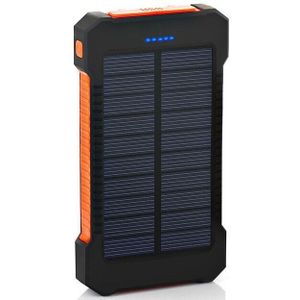 50000Mah Solar Power Bank Draagbare Telefoon Snel Opladen Externe Lader Powerbank 4 Usb Led Verlichting Voor Xiaomi Iphone