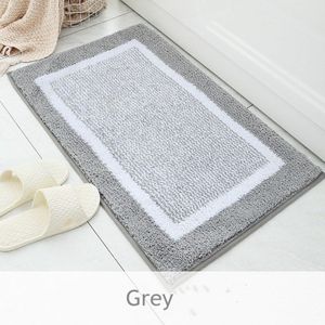 Eenvoudig Zachte Massaal Badkamer Tapijt 1Pcs Water Absorberende Hal Badmat Antislip Deuropening Slaapkamer Vloer Tapijt washsble