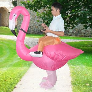 Flamingo Opblaasbare Fancy Kostuum Opblazen Opblaasbare Kostuum Voor Cosplay Halloween Party Stage Prestaties Props