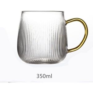 Japanse Stijl Hittebestendig Hamer Patroon Thee Glas Cup Roze Met Handvat Borosilicate Mark Persoonlijke Koffie Melk Cup