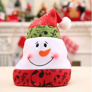 Kerst Hoed Voor Volwassen Kids Dikke Warme Santa Sneeuwpop Elanden Beanie Cap Hoeden Xmas Kerst Accessoires Decor Voor Thuis