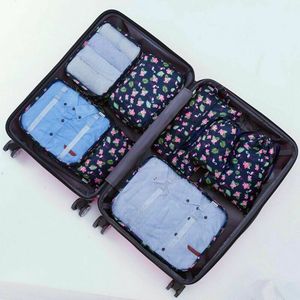 8 PCS Reizen Bagage Organizer Set Rugzak Opslag Zakjes Koffer Verpakking Zakken