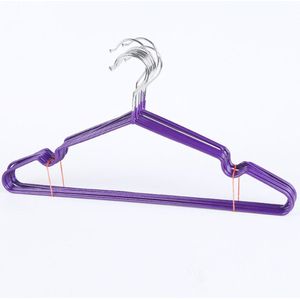 10Pcs Antislip Metalen Hangers Ruimtebesparende Kleerhangers Droogrek Voor Shirts Truien Jurk (Grijs)