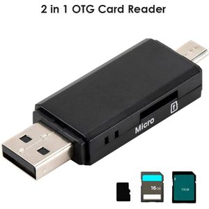 Micro Usb Otg Kabel Adapter Micro Usb Sd Tf Adapter Voor Telefoon Computer 2 In 1 Otg Kaartlezer Dongle usb 2.0