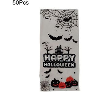 50Pcs Xmas Zelfklevende Cookie Verpakking Plastic Zakken Kerst Cellofaan Party Bags Behandel Candy Bag Festival Party Favor