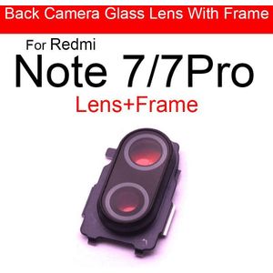 Terug Rear Camera Lens Glas Cover Voor Xiaomi Redmi Note 7 7 Pro Belangrijkste Grote Camera Cover Frame + Sticker vervanging Reparatie Onderdelen