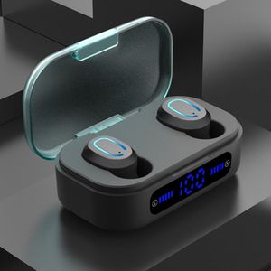 T20 Draadloze Bluetooth 5.0 Oordopjes Tws Stereo Ruisonderdrukking Call Led Display Mini Koptelefoon Met Opladen Case Health9