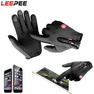 LEEPEE Screen Touch Motorhandschoenen Bike Handschoenen Volledige Finger Winter Warm Outdoor Sport Moto Handschoenen ML XL size