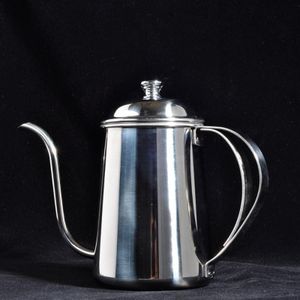 650Ml Verdikte Rvs Koffie Pot Hand Drip Koffie Melk Pot Slanke Fles Druppelen Ketel Lange Mond Coffeeware Containers