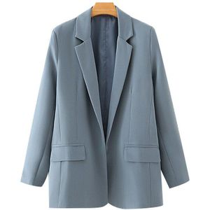 Traf Vrouwen Office Wear Solid Basic Blazers Jas Vintage Lange Mouwen Zakken Vrouwelijke Bovenkleding Chic Tops