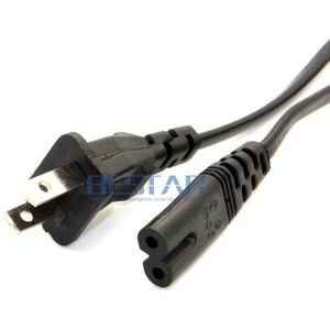 5FT Kabel IEC 320 USA plug voeding Kabel 2-prong 2 Outlets Cord IEC320 C7 voor Laptop Notebook Tablet 1.5 m
