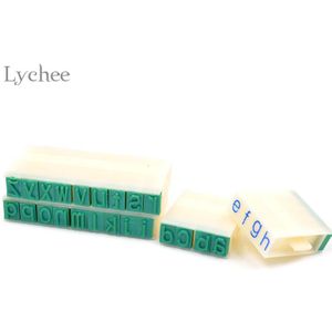 Lychee Leven 1 Set Afneembare Engels Alfabet Letter Stempel Plastic Stempels Scrapbooking Set Voor Markering