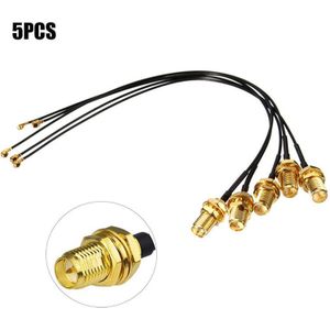 5pcs Cable 12cm IPX to SMA Female UFL SMA Connector Coaxial RF pigtail cable WiFi Antenna Pigtail