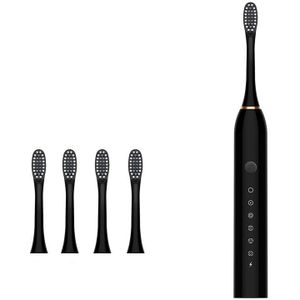 Sonic Elektrische Tandenborstel 6 Modes Usb Oplaadbare Ultra Sonic Tandenborstel Volwassen Waterdicht Met 4 Opzetborstels