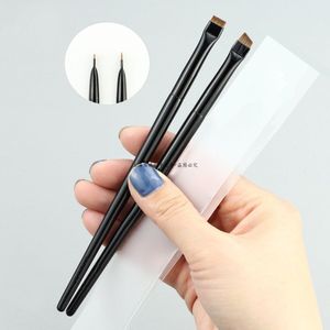 Brow Contour Borstel Wenkbrauw Eyeliner Brush Professionele Kleine Angled Wenkbrauw Borstel Eye Brow Liner Brush Makeup Tools