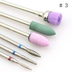 9 soorten Steen Keramische Nail Boor Set Diamant Frees Borstel Elektrische Rotary Machine Bits Cuticle Schoon Accessoires Gereedschap