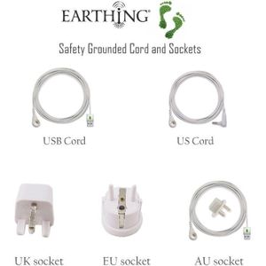 Aarding EU Socket plug met aarding koord voor Aarding vel/kussensloop/aarding mat