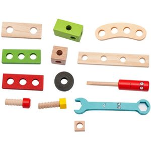 1 Set Repareren Kit Tool Kast Hout Simulatie Houten Repareren Kit Speelbal Voor Kid